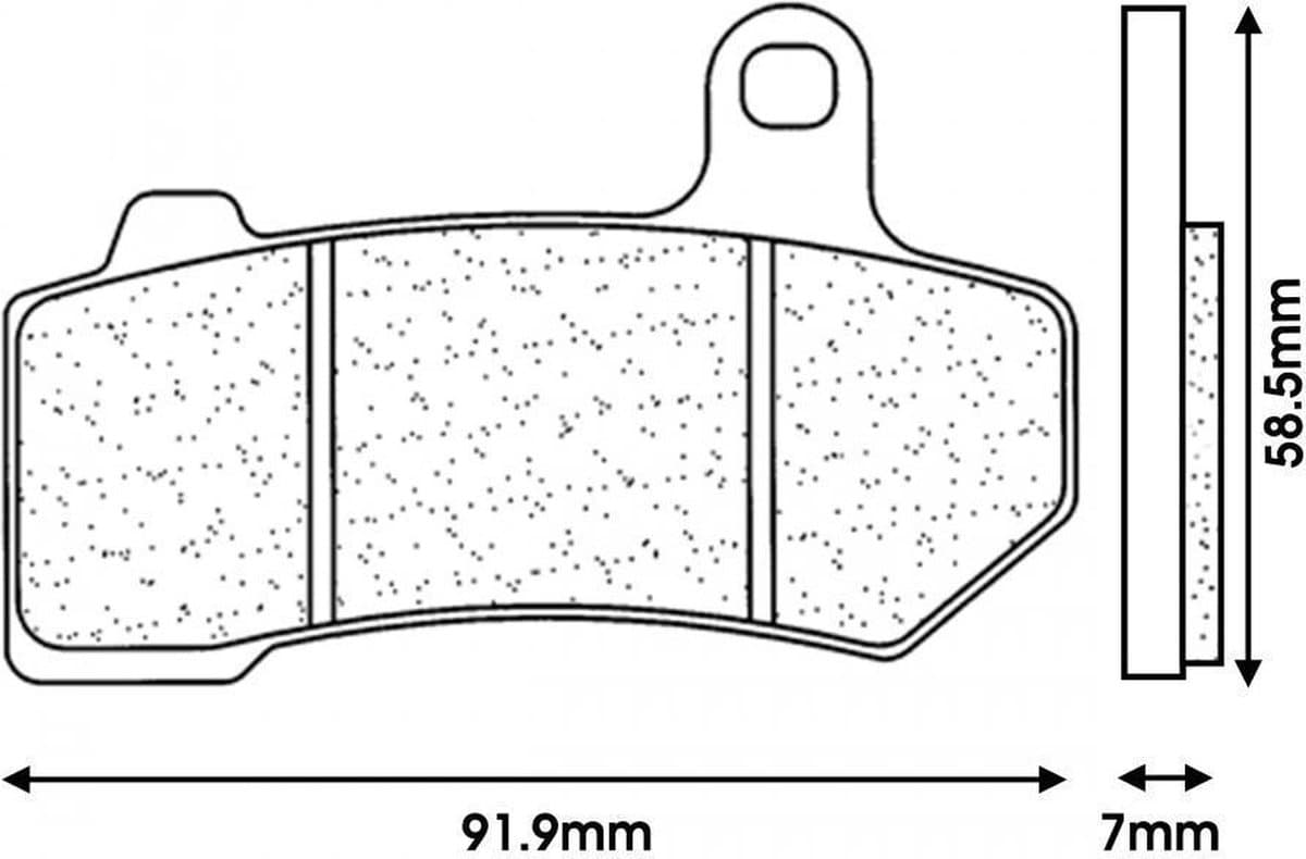 Plaquette de frein CL BRAKES pour Moto Harley Davidson 1130 VRSCD Night Rod Après 2006 Neuf
