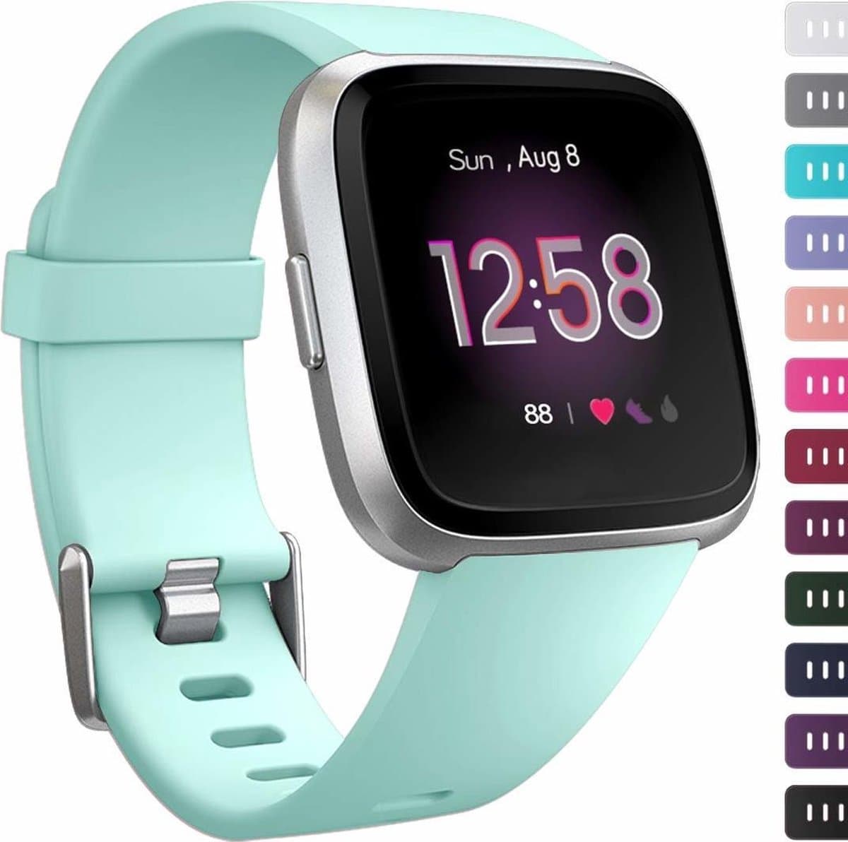 Versa Sport Band - Maat ML -  Licht Mint  -  Geschikt Voor Fitbit