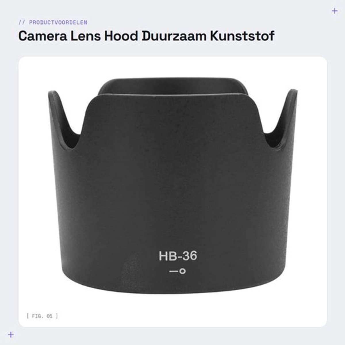 Lenshouder Duurzaam - Compatibel met AF-S VR Zoom 70-300mm f/4.5-5.6G - Kunststof - Voorkomt ongewenst licht - Beschermt tegen schade en vuil - Lenskap