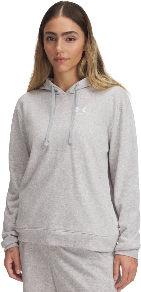 Under Armour Dames Ua Rival Terry Hoodie Grijs Rival Collectie S