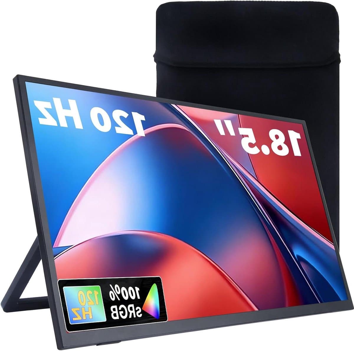 Draagbare Monitor - Extra Scherm Laptop - Productiviteit Vergroten - Full HD IPS - 185 inch - Zwart