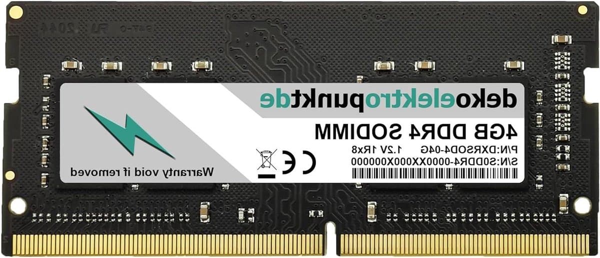 RAM geheugen module - Geheugen upgrade - Laptop sneller maken - Plug & Play installatie - 4GB DDR4 - Zwart