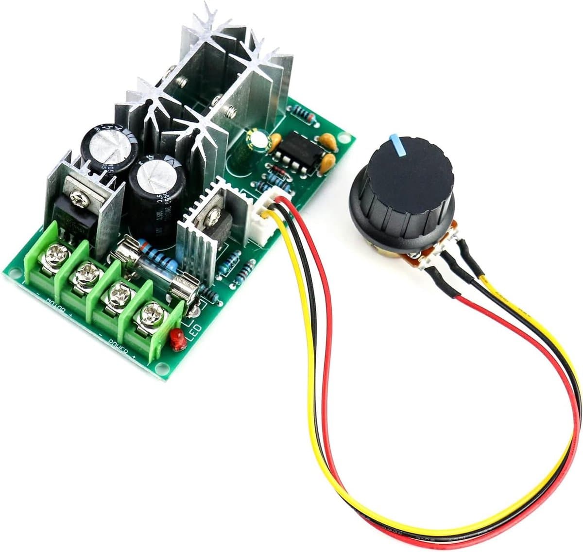 PWM DC motor snelheidsregelaar 12V 24V 36V 48V 20A - Hoogwaardige elektronische controller voor aanpasbare snelheid en motorbesturing