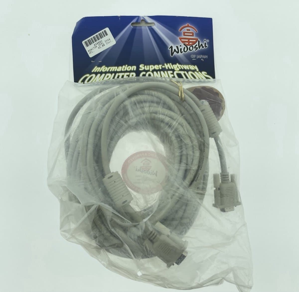 Widoshi VGA-VGA Kabel Grijs 15 meter