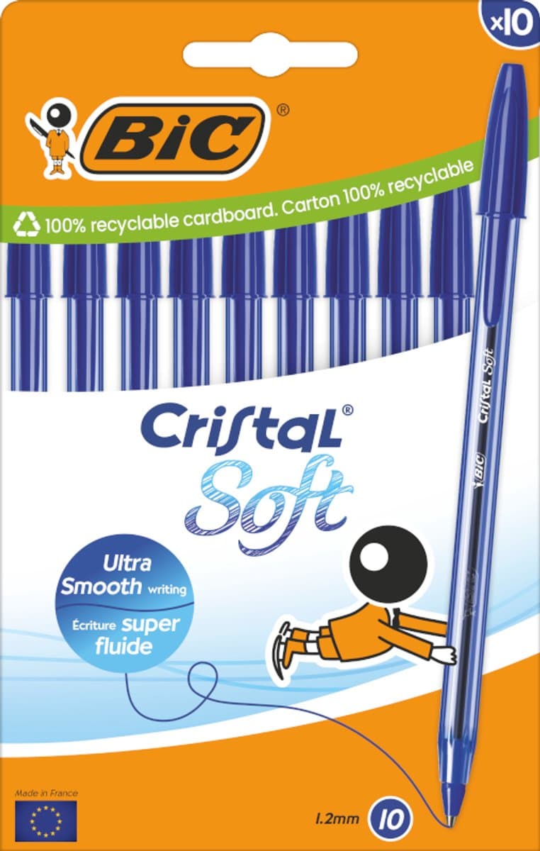 BIC 516357 balpen Blauw Stick balpen 10 stuk(s)
