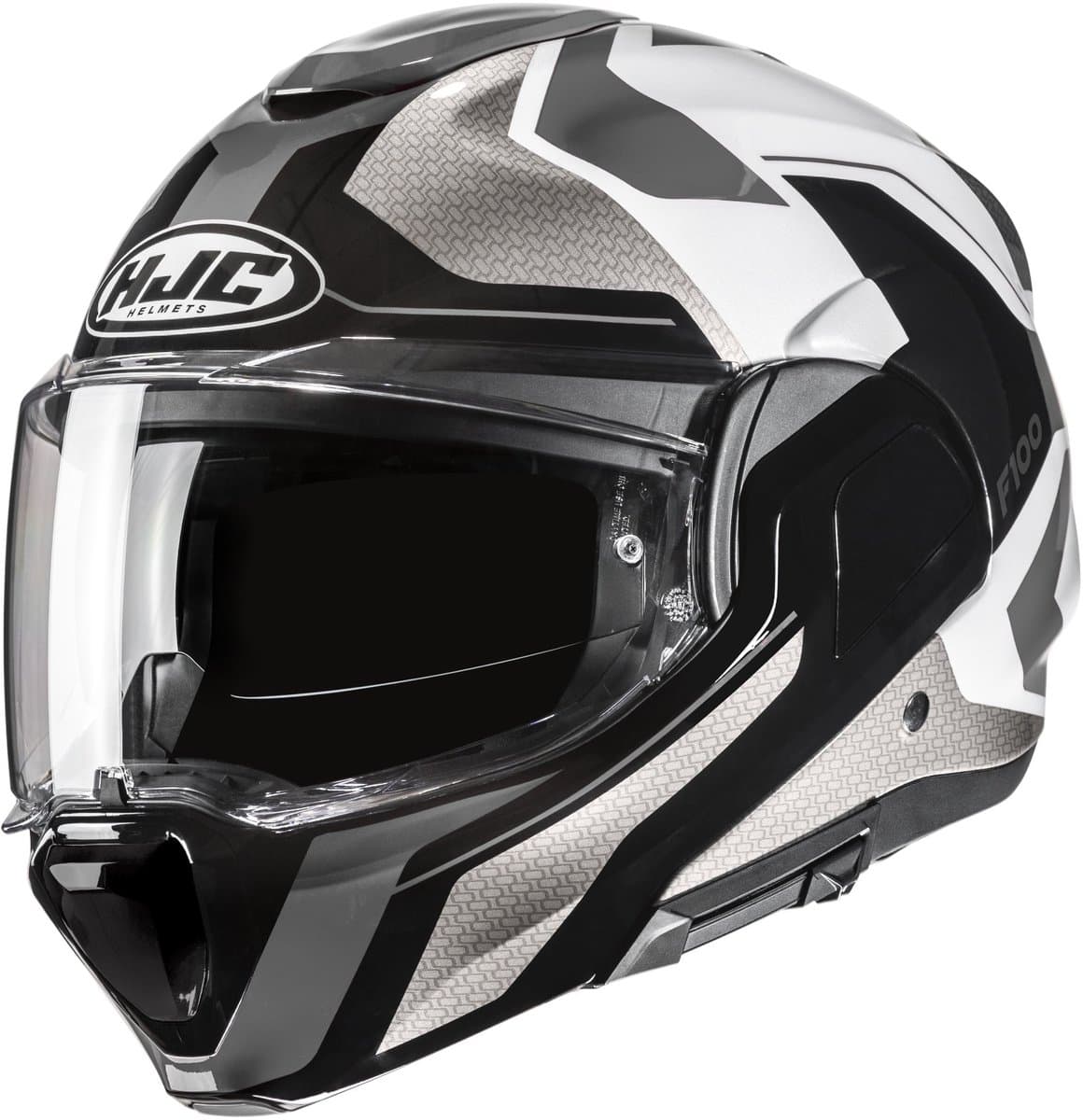 HJC F100 Bios Grijs Zilver Systeemhelm - Helm