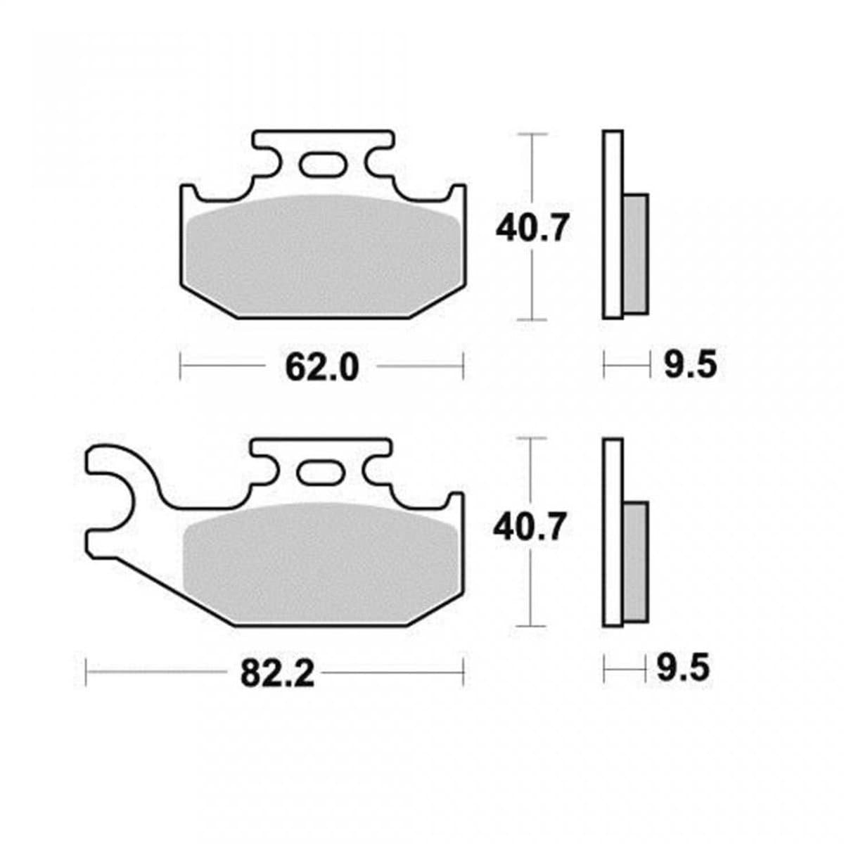 Plaquette de frein Vesrah pour Quad CAN-AM 800 Outlander Max Xt 4X4 2008 à 2012 AVD Neuf