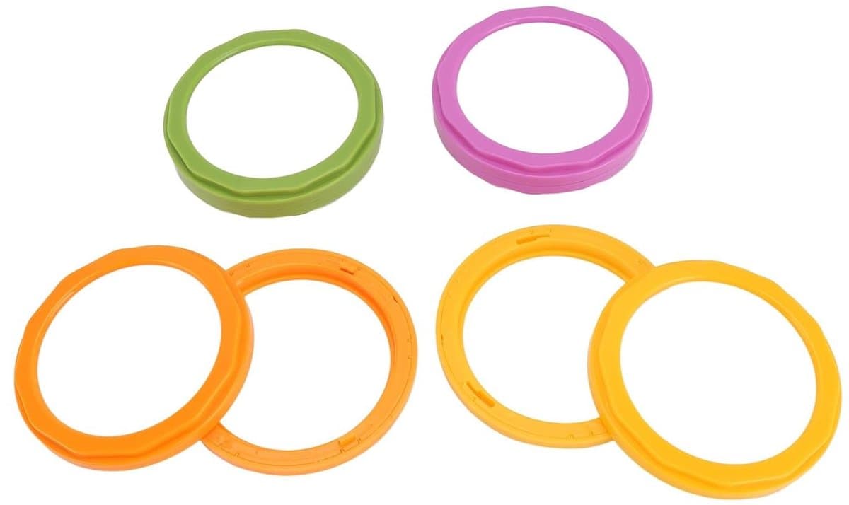 Anti-Oxidatie Opbergdoos voor Fruit en Groente, Set van 4 Luchtdichte Silicone Opbergcontainers - Herbruikbaar en Geschikt voor Koelkast - Knoflook, Uien, Avocado Opbergoplossing