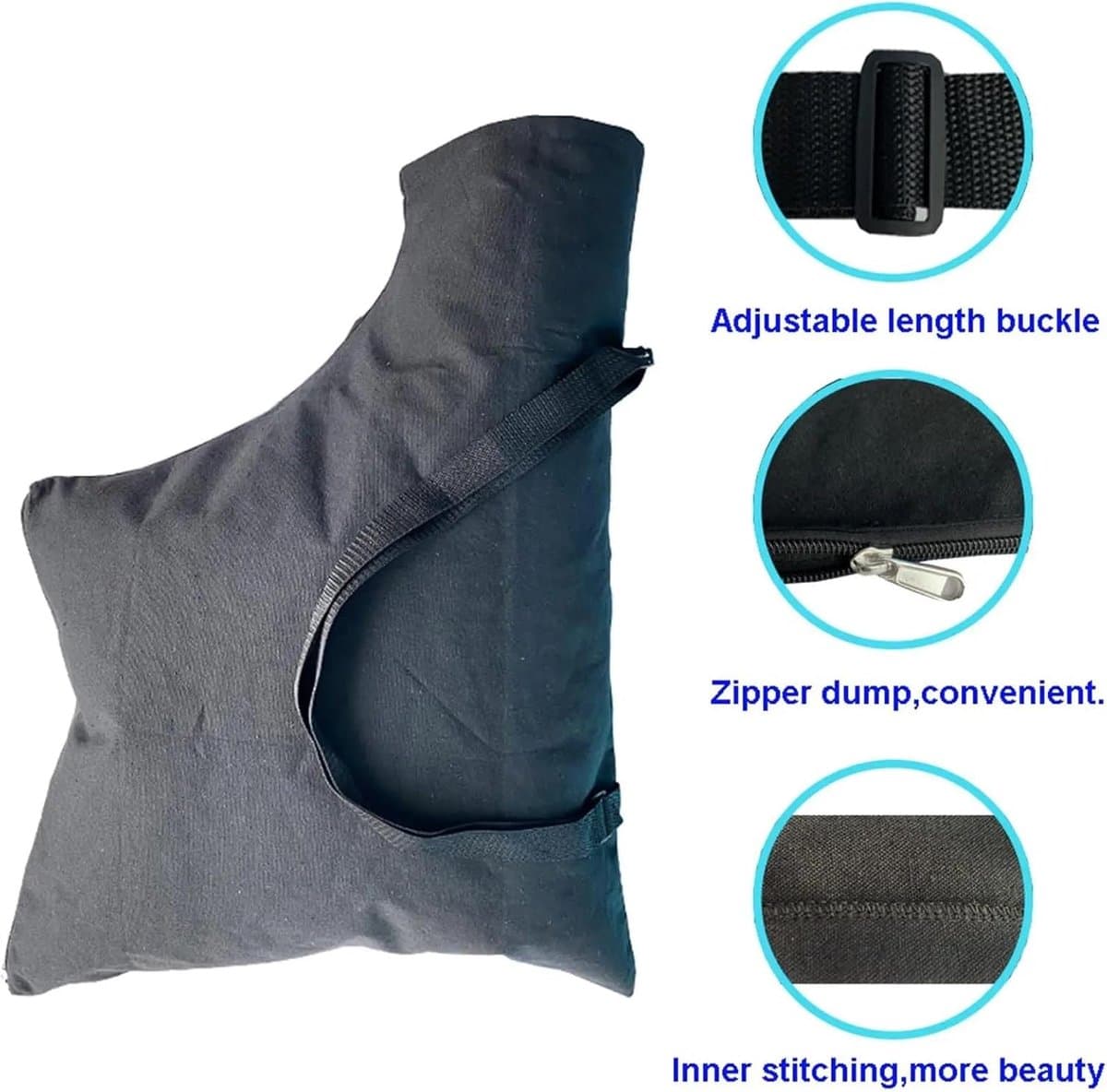 Bladblazer Vacuümzak - Stofzuigerzak Outdoor - Tuinonderhoud - Universele Compatibiliteit - 61x51x38 cm - Zwart