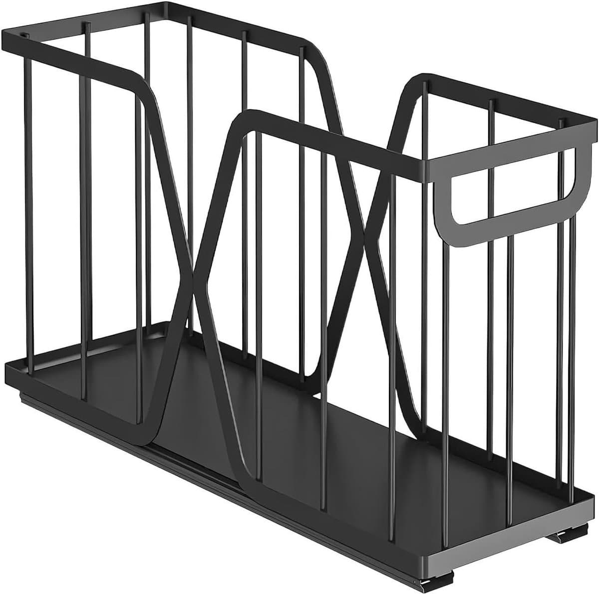 Uittrekbaar Opbergrek - Keukenlade Organizer - Keuken Opruimen - Roestvrij Frame - 42 x 14 x 26 cm - Zilverkleurig