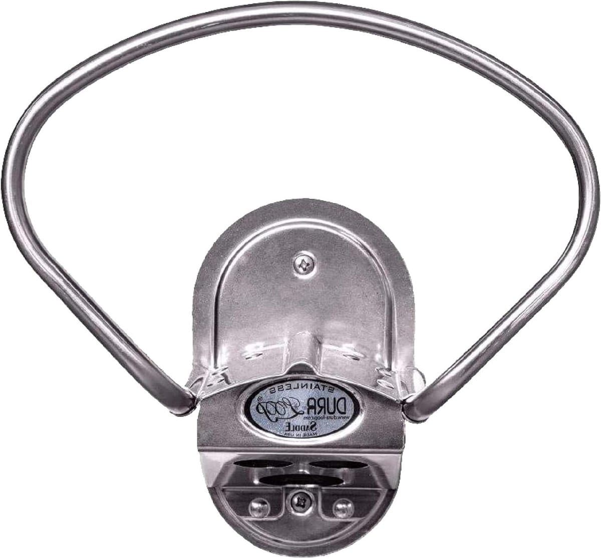 Roestvrijstalen slanghouder - Slangrek muur - Slang Opbergen - Gemaakt in VS - 10 ft slang - Zilver