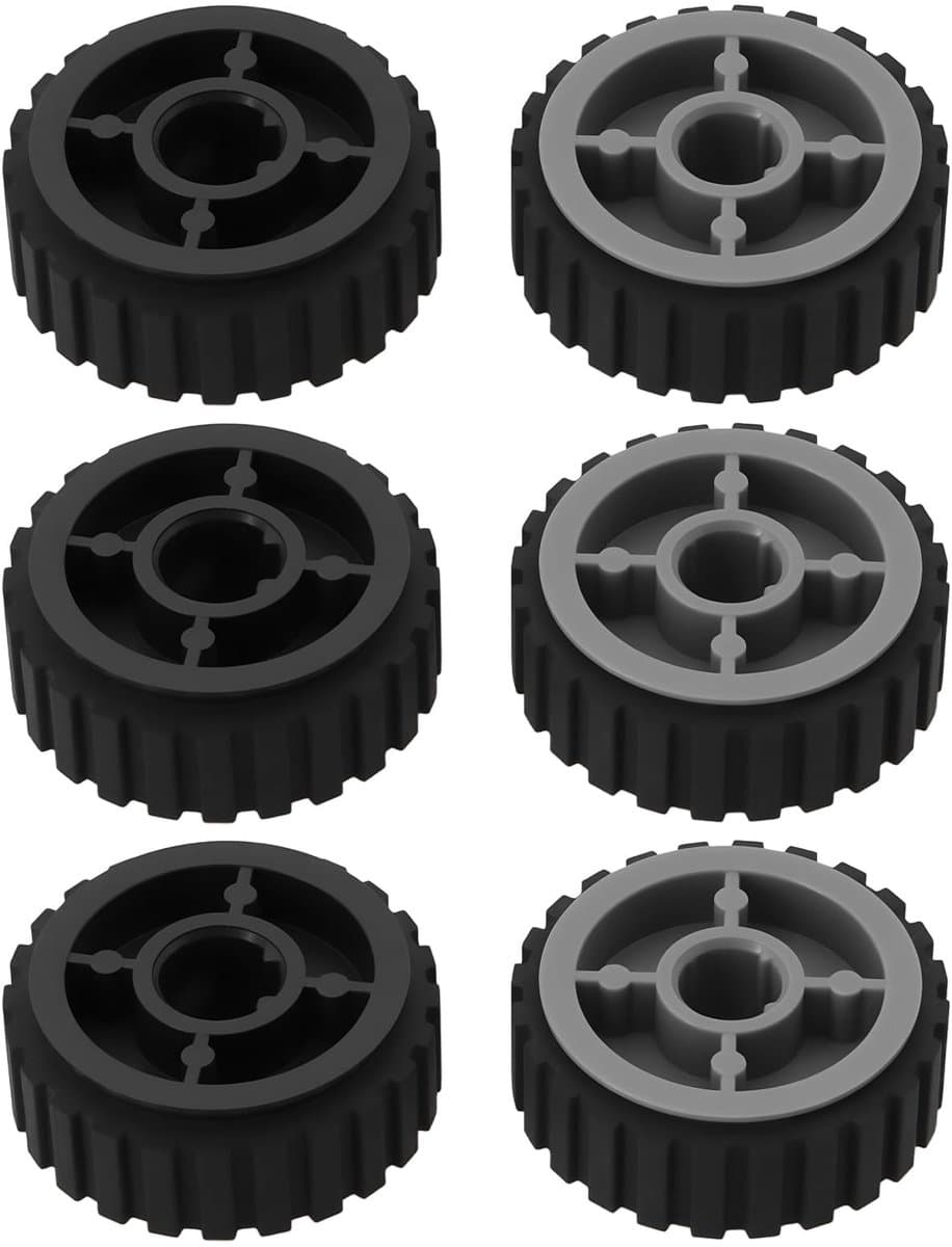 Dailygoods- Printerpapierinvoerrol 6X - Compatibel met Lexmark E260/E360/E460/E462/X264/X363/364 - Rubber/Kunststof - Eenvoudig te installeren - Hoge levensduur - Nauwkeurige papierinvoer - Invoerrubber