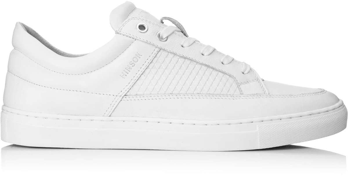 Hinson velo padded sneakers heren wit leer