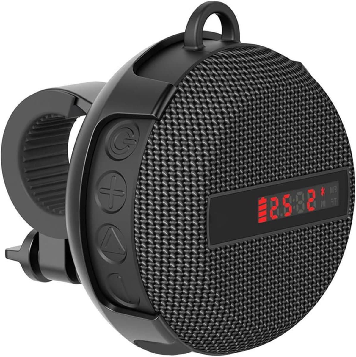 Draagbare Bluetooth Luidspreker - Fiets Speaker - Muziek Luisteren Buiten - IP65 Waterdicht - 93x87x47mm - Zwart