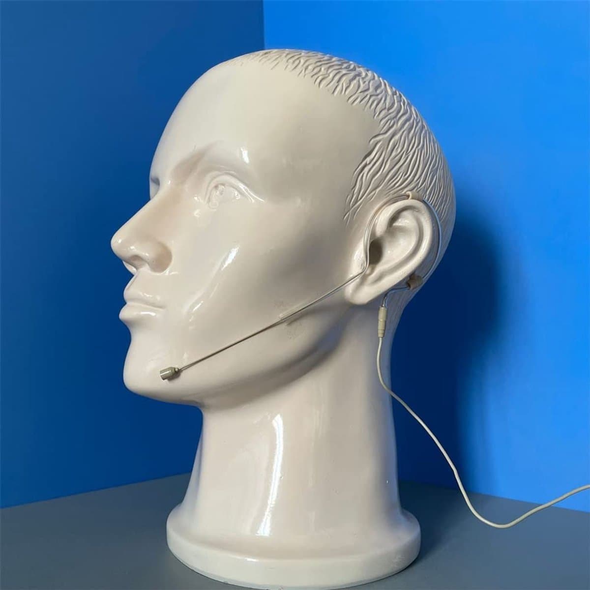 Allecto - Hoofdgedragen Headset - Unidirectionele Microfoon - Ideaal voor vocale toepassingen - Beige - Discrete bediening - Bewegingsvrijheid - Ge...