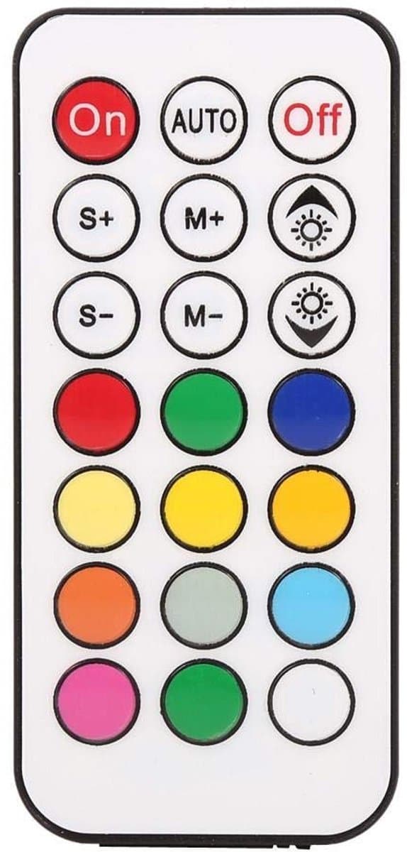Golden crown - RGB LED-controller - Draadloze Afstandsbediening - Eenvoudige installatie - 12V - Mini IR afstandsbediening - Geschikt voor LED-stripverl...