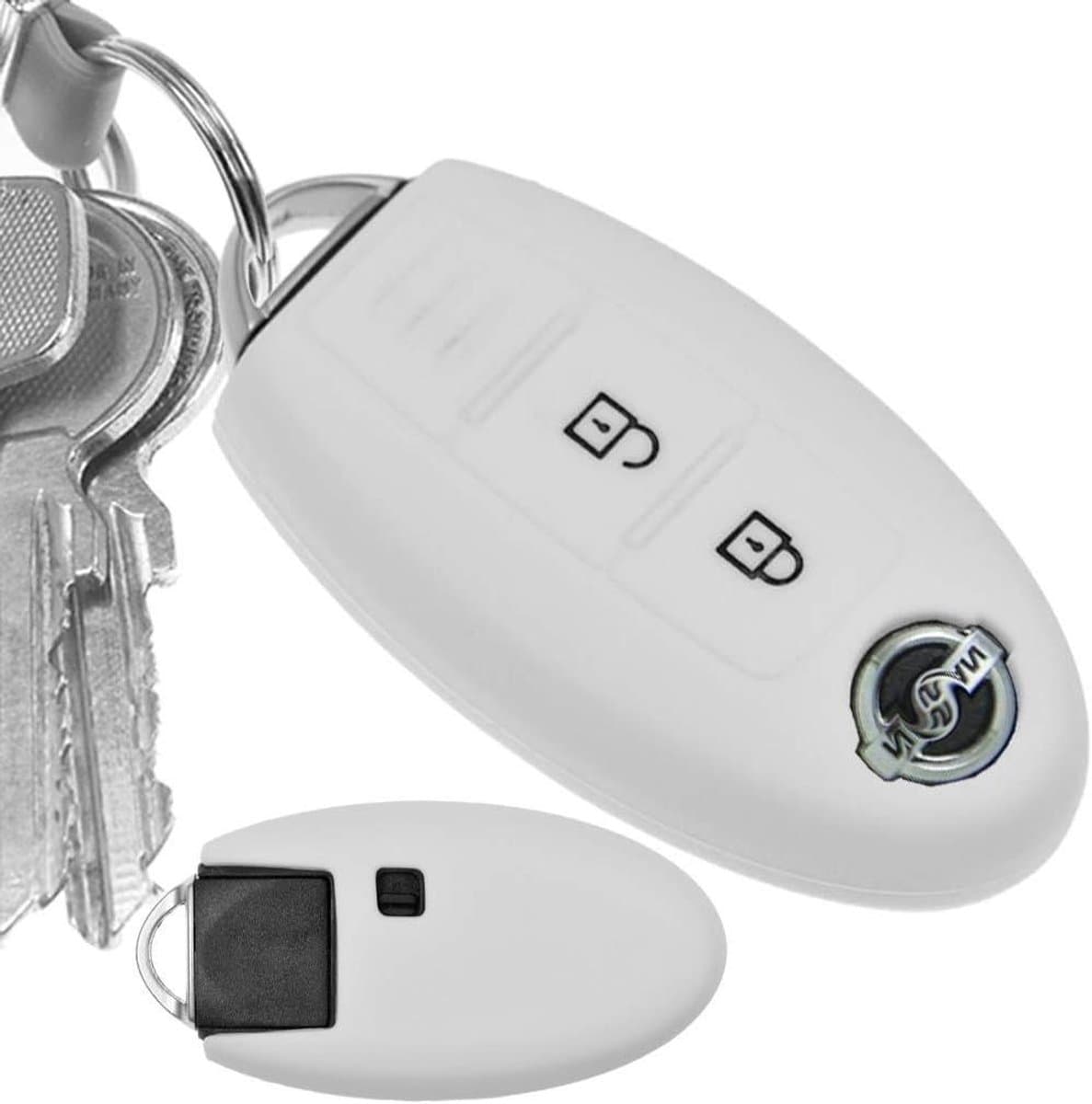 Autosleutelhoes Beschermhoes - Sleutel Cover - Sleutel Beschermen - Precisie Pasvorm - Niet Van Toepassing - Wit