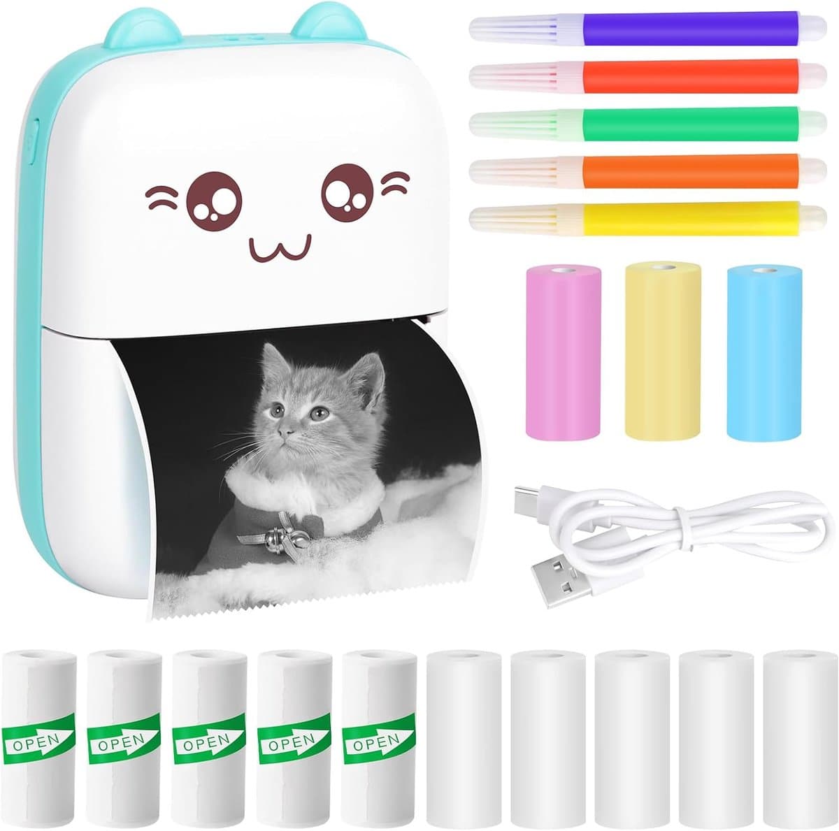 Draagbare Thermische Foto Printer - Mini Zakprinter met Bluetooth en Wifi
