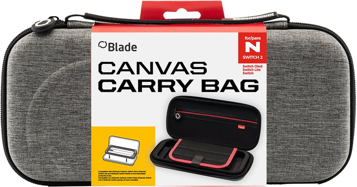 Blade Gaming BL1005 draagbare gameconsole-behuizing Hardshell-doos Nintendo EVA (Ethyleen-vinyl-acetaat) Grijs