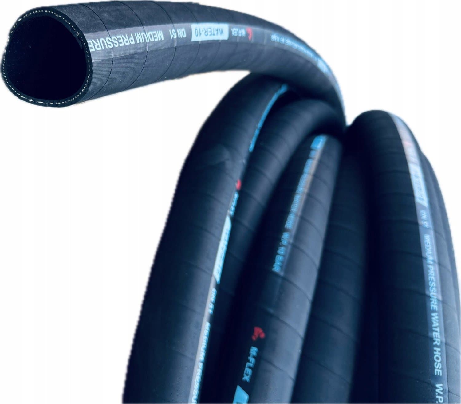 Versterkte Rubberen Persslang 76 mm - 10 Bar - Water