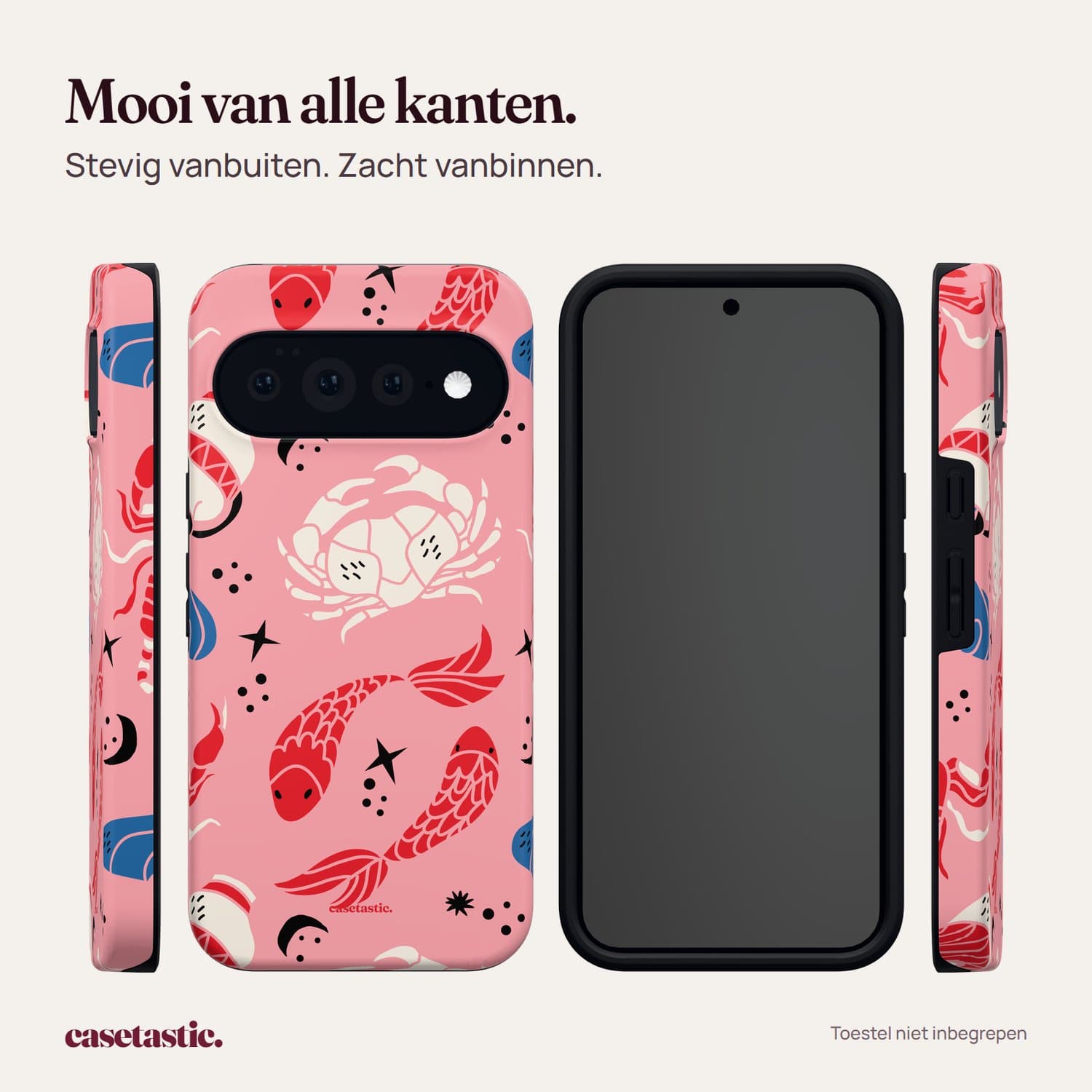 Casetastic Hoesje Geschikt voor Google Pixel 11 Pro XL - Stijlvolle Beschermende Duo-layer Case - Zodiac in kleur