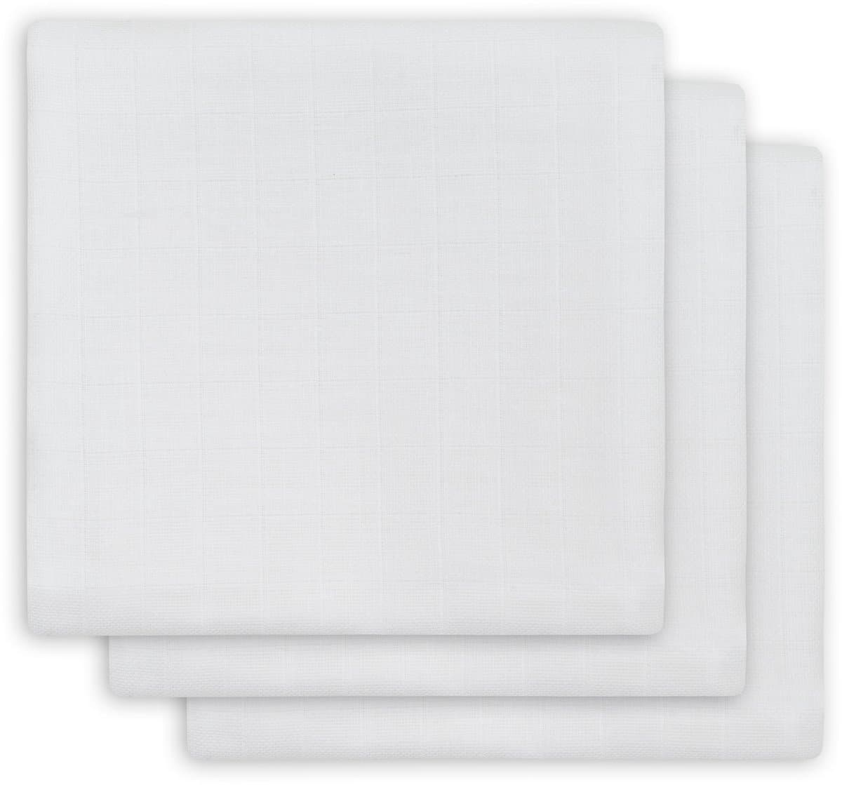 Jollein Hydrofiel Multidoek Basic 70x70cm - White - 3 Stuks