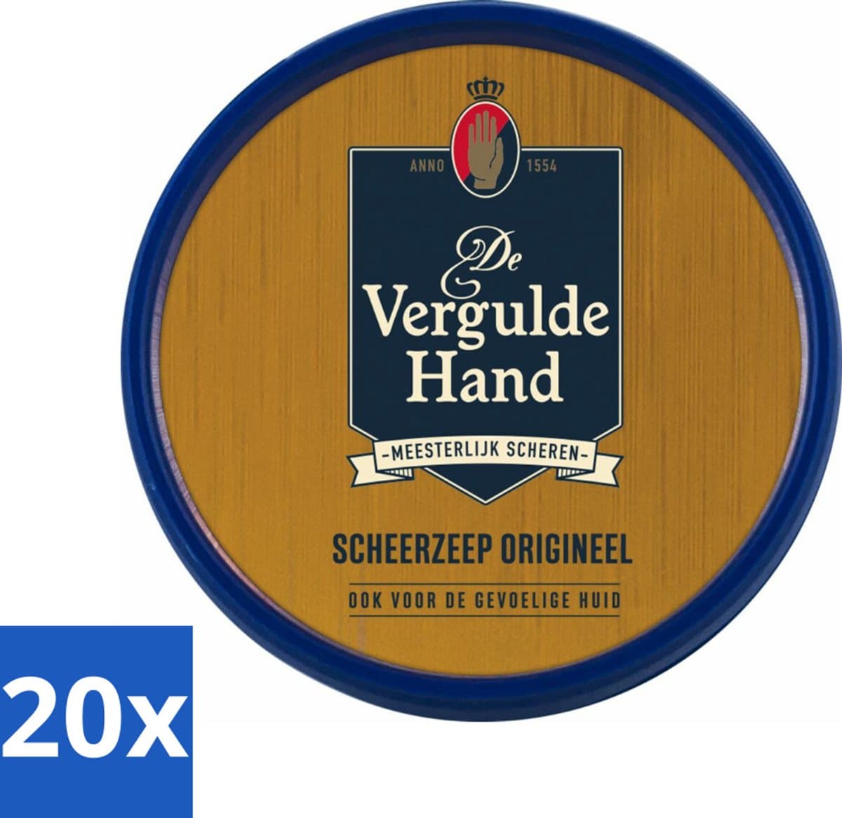 Vergulde Hand Scheerzeeptablet 75 gr - Bulkverpakking - 20 stuks