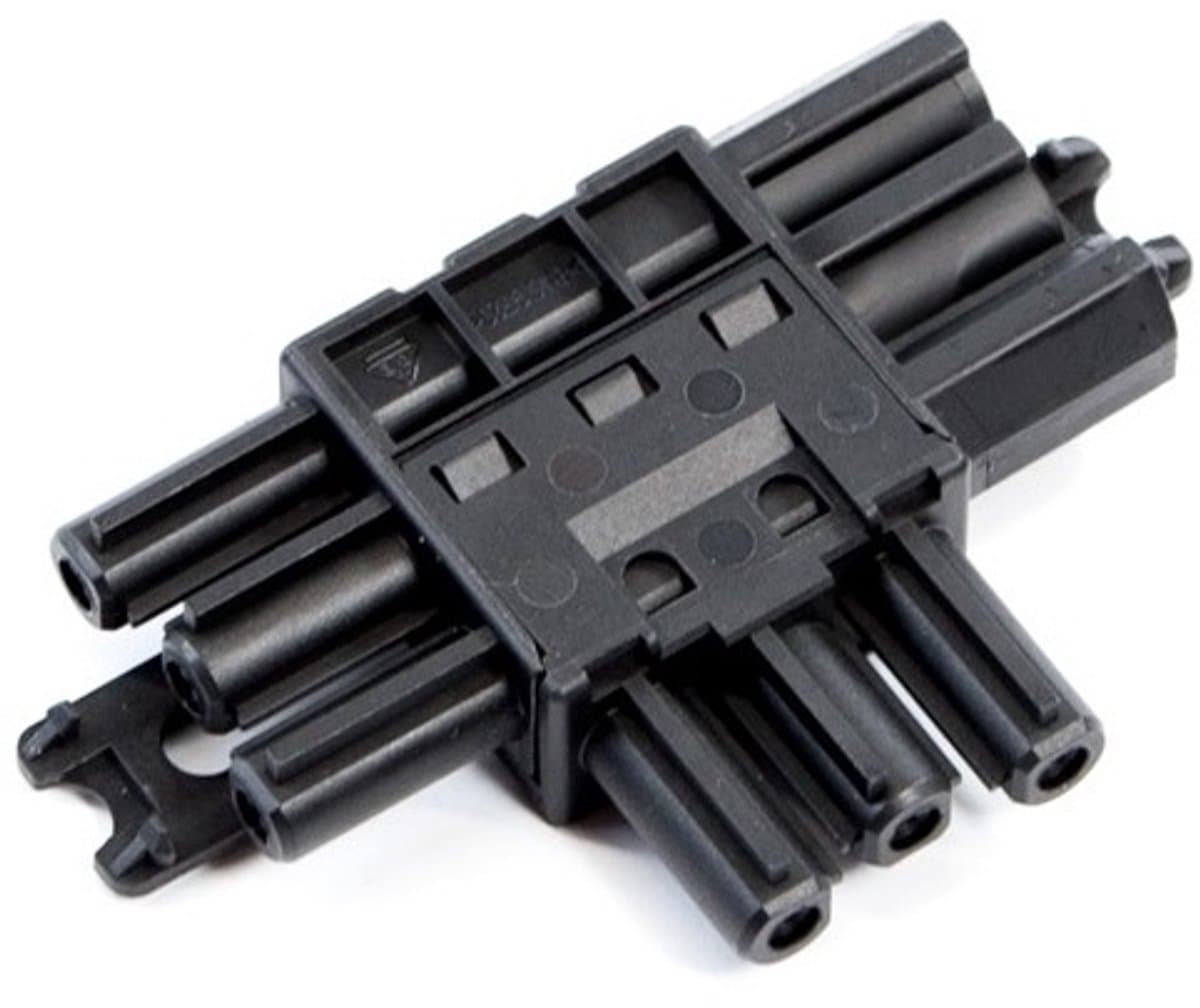 Bachmann installatiestekker splitter - Wieland GST18® - 1 > 2 / zwart