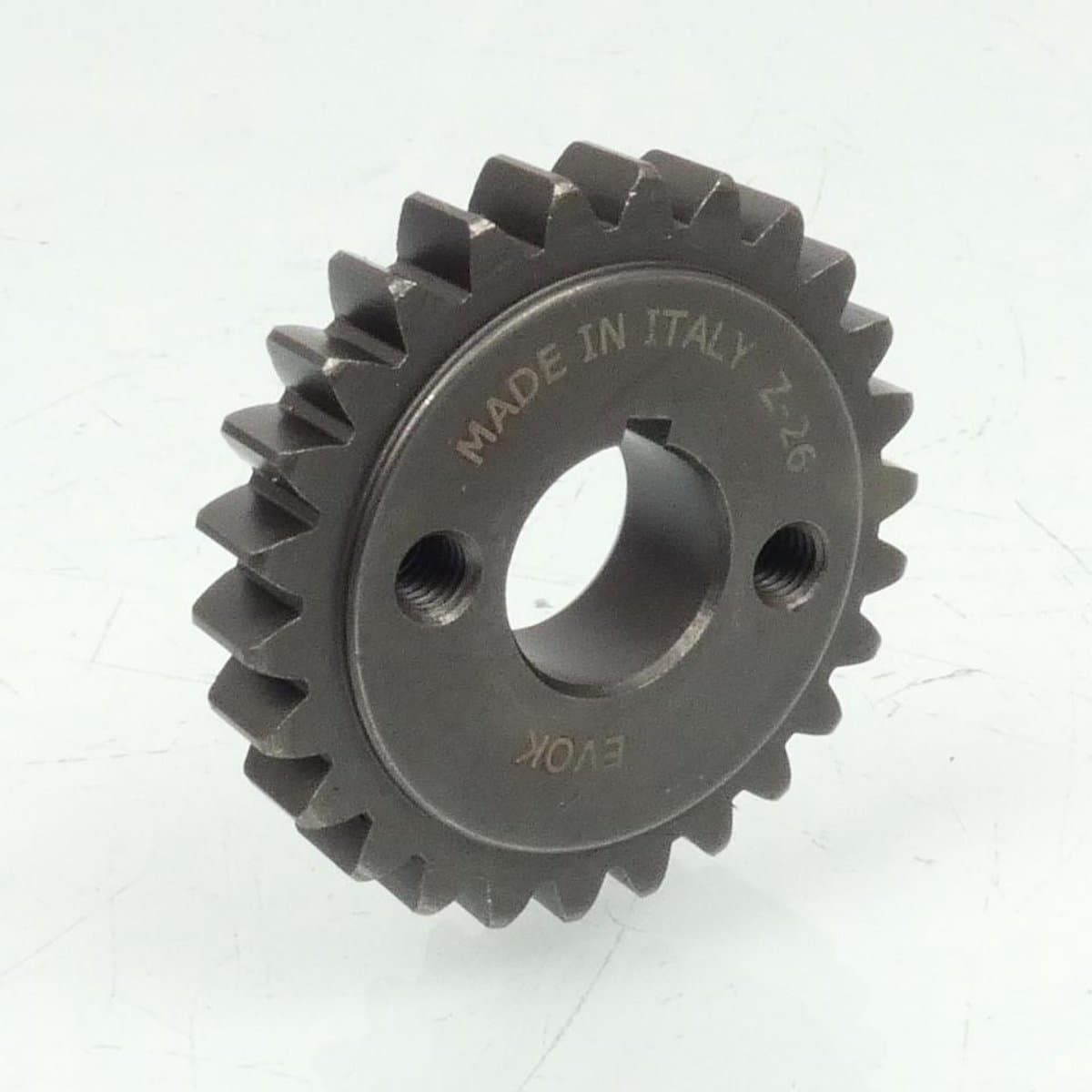 Pignon bout vilebrequin EVOK pour auto Piaggio 50 Ape 2009 à 2017 26 dents Neuf