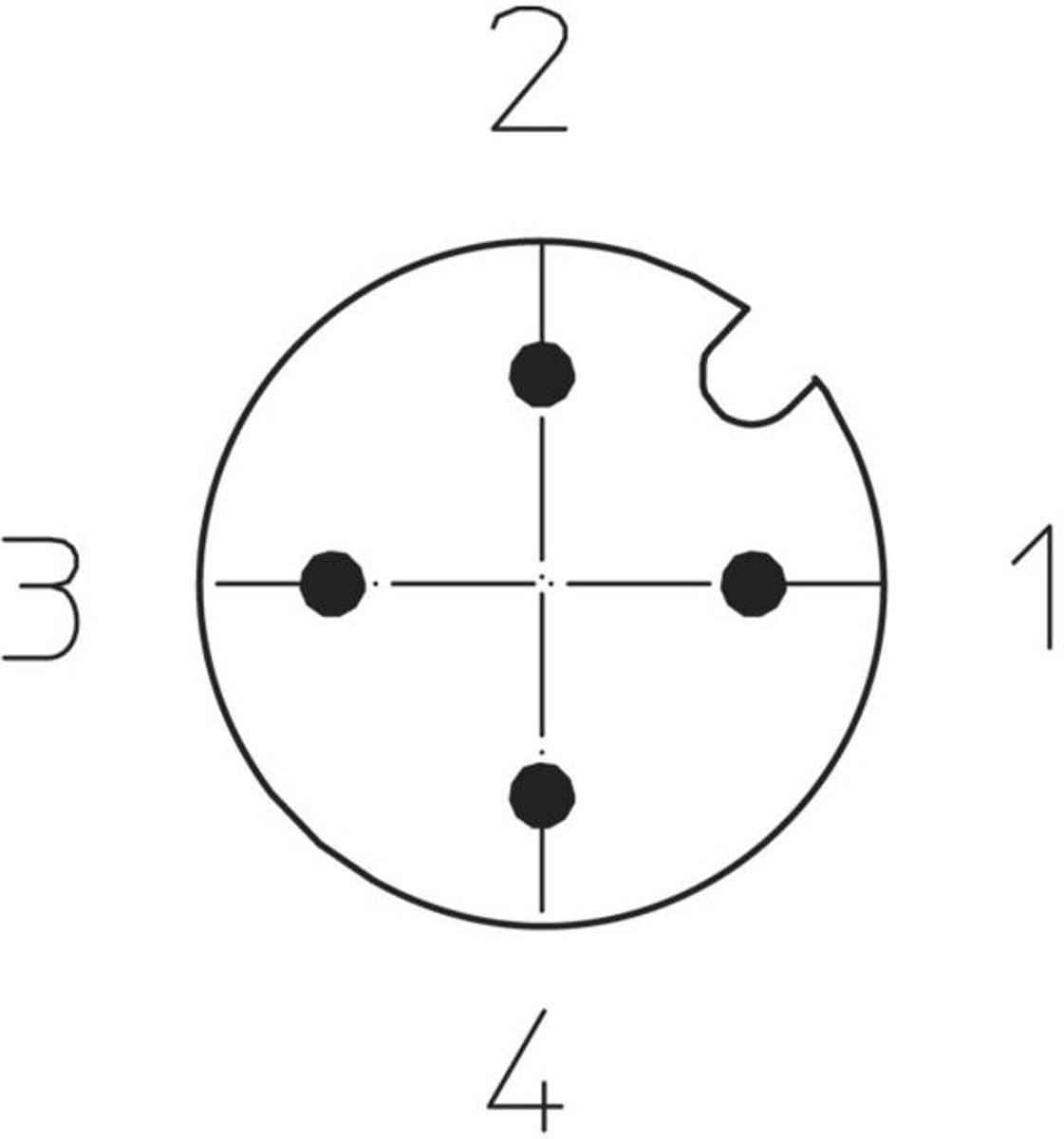 Lutronic 1086 Sensor/actuator connector, geassembleerd M12 Aantal polen (sensoren): 4 Stekker, recht 5.00 m 1 stuk(s)