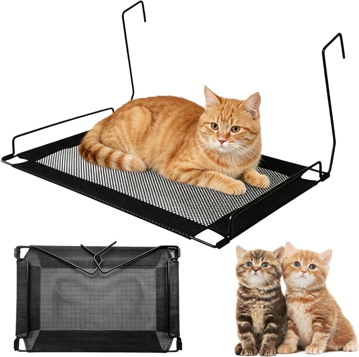 Kattenhangmat - Mesh Bed - Vloerbesparing - Ademend Gaas - 45x30x24.5 cm - Niet gespecificeerd
