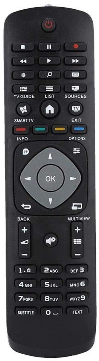 Shopcentral - Smart TV Remote Control - Multifunctioneel - Ergonomisch - Compact - Laag energieverbruik - Geschikt voor diverse TV-modellen - Standaar
