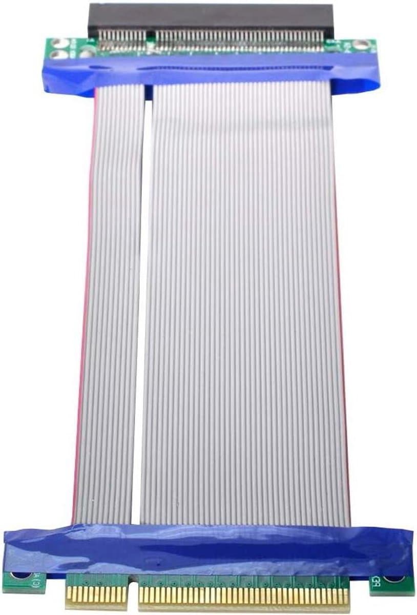 PCIe Riser Kabel - Verlengkaart Extender - Computer Uitbreiding - Flexibele Lintkabel - 20 cm - Zwart