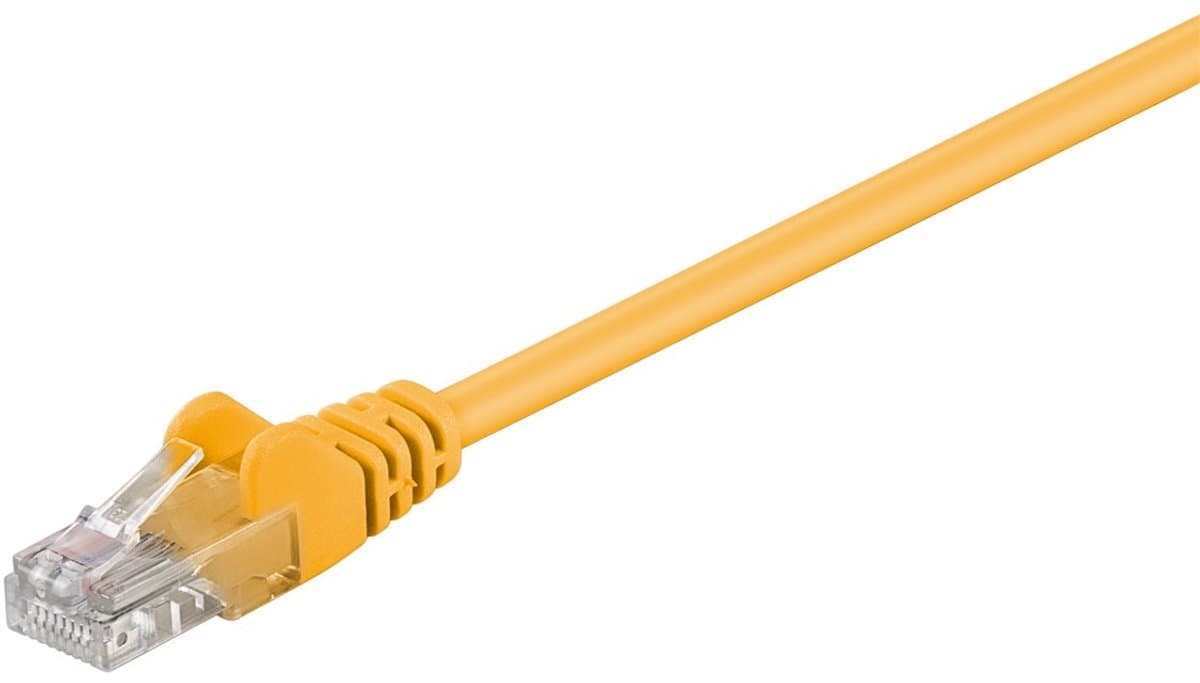 Wentronic CAT5E Netwerkkabel - RJ45 - Geel - 0.25 m