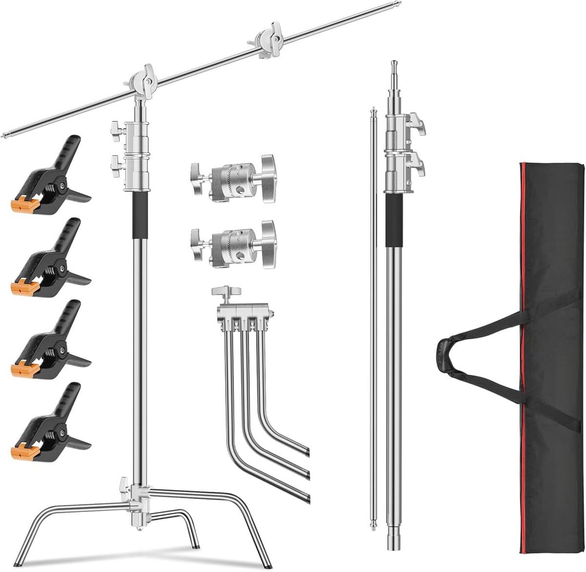 Verstelbaar Verlichtingsstatief met Boom Arm voor Professionele Fotografie