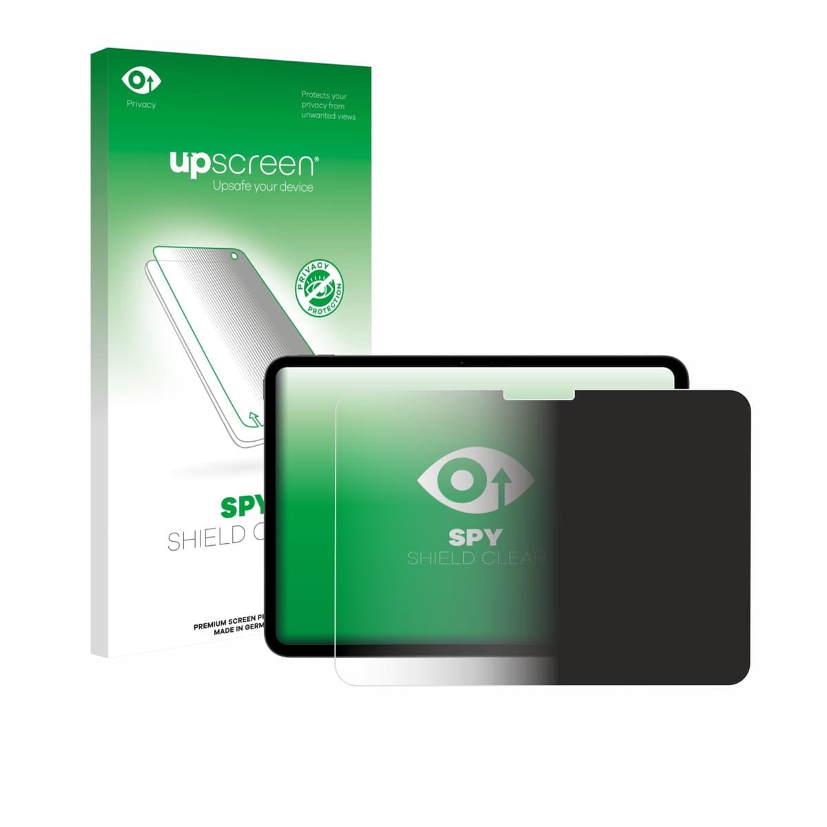 upscreen - privacy screenprotector voor Apple iPad Pro 11" 2025 (Landschapsmodus) - Folie Beschermfolie Blauwlichtfilter
