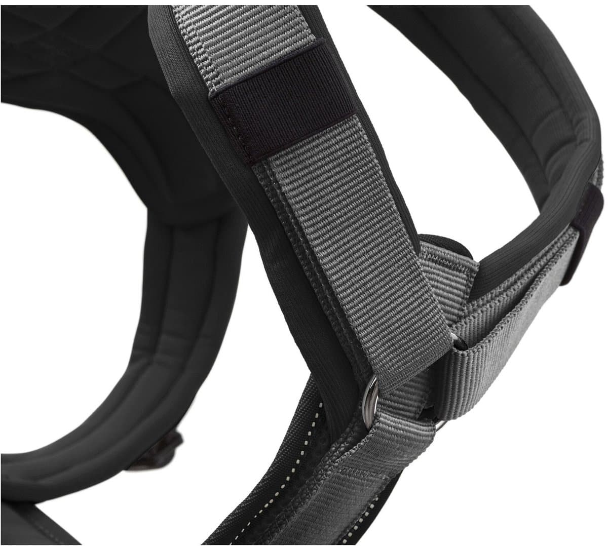 Hunter Harnas Maldon Up Zwart&Grijs - Hondentuig - 37-53 cm