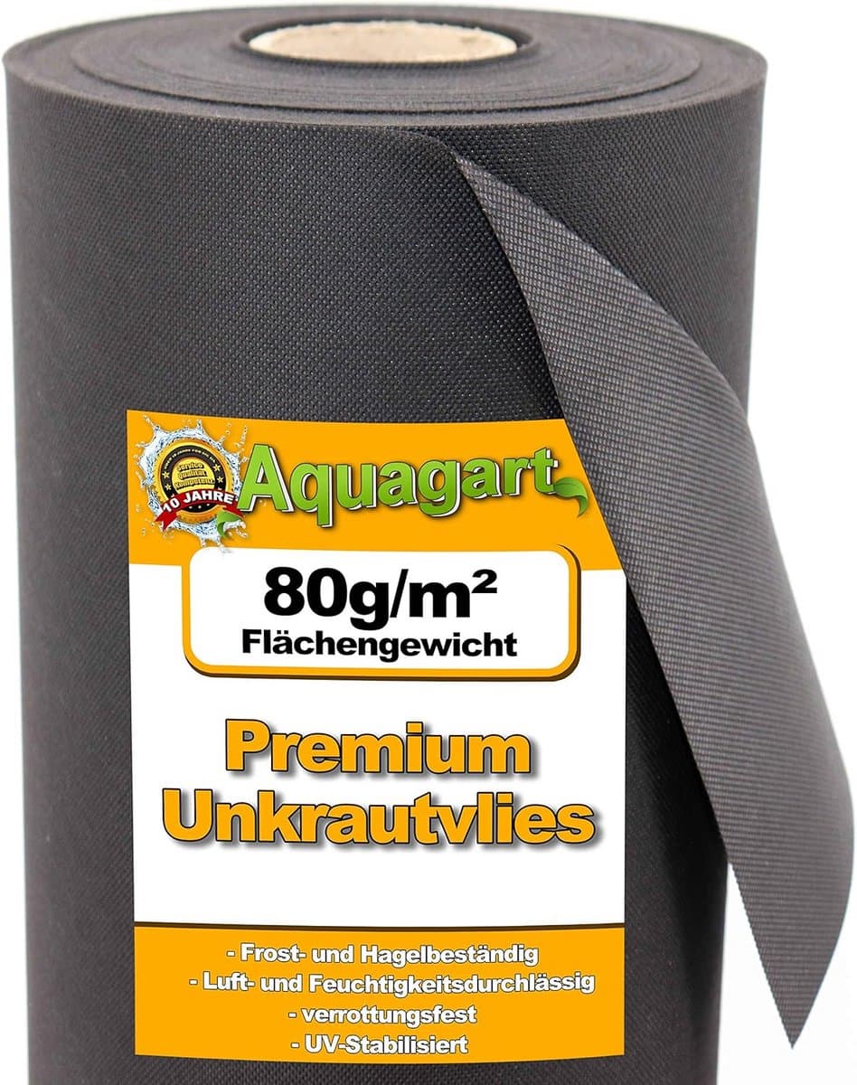Onkruidvlies Gronddoek 36m² - 1,8m Breed Tuinvlies voor Mulchen en Onkruidbestrijding