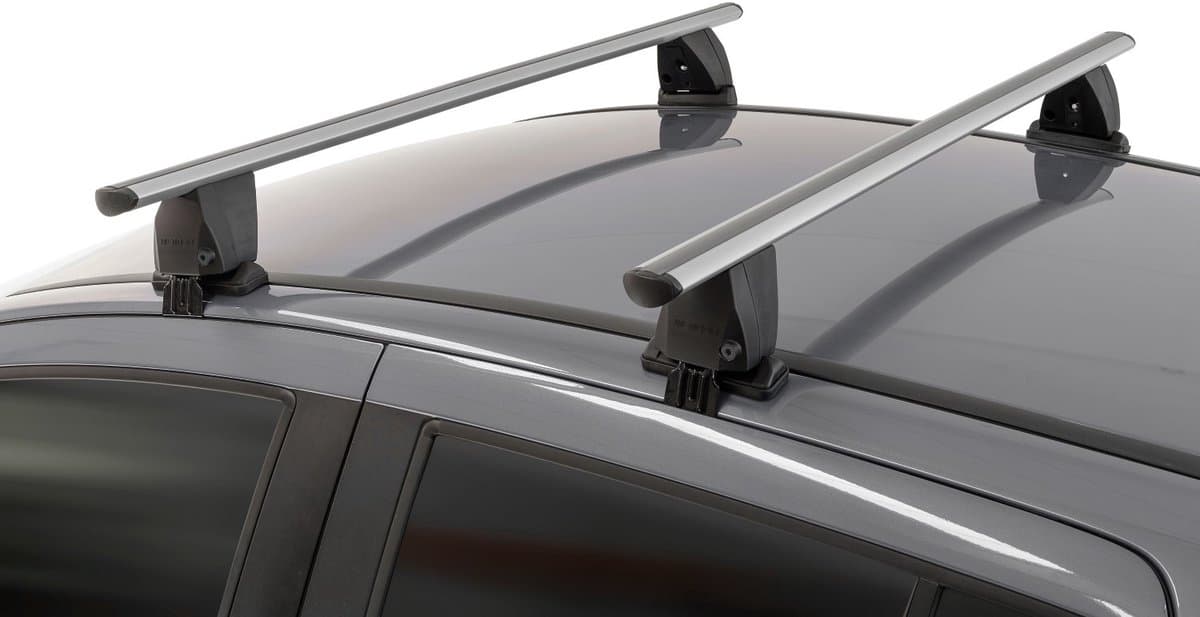 Dakdragers geschikt voor Volvo V40 (P1) 2012-2019 5-deurs hatchback Menabo Delta zilver