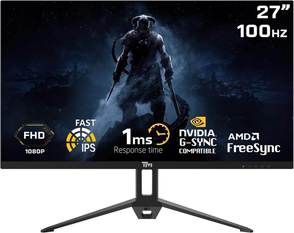 Snelle 27 inch IPS Gaming Monitor 100Hz Full HD met 1ms Reactietijd