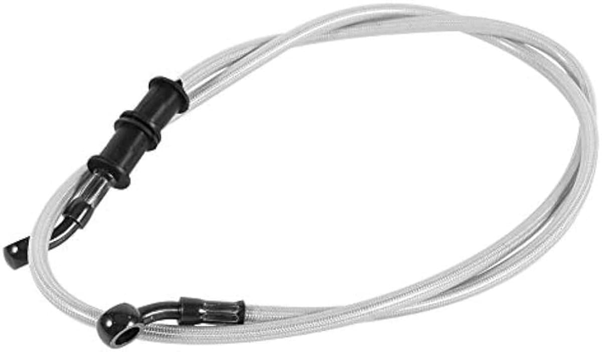 Olieslang, 50 cm - 120 cm Motorfiets Gevlochten Staal Rem Koppeling Olieslang Lijn Pijp 4 Kleuren (500 mm-Zilver) Ombouwen van remsystemen