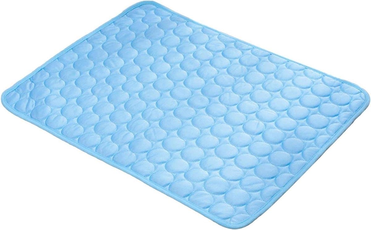Honden Koelmat - Zomer Kussen - Huisdier Comfort - Ademende Vezels - 52cm x 41cm - Blauw