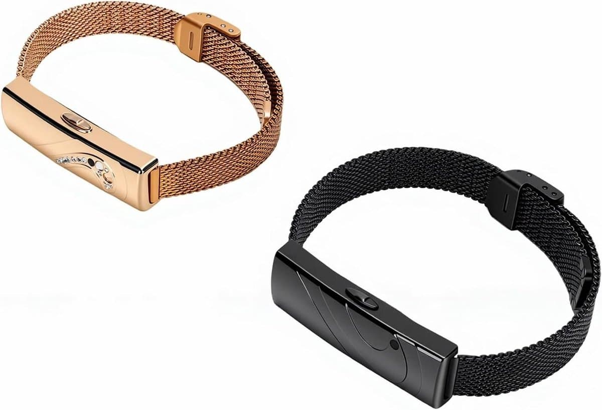 Slimme Armband - Fitness Tracker - Sporten en Gezondheid - Bluetooth Bellen - 30 Dagen Batterij - Zwart