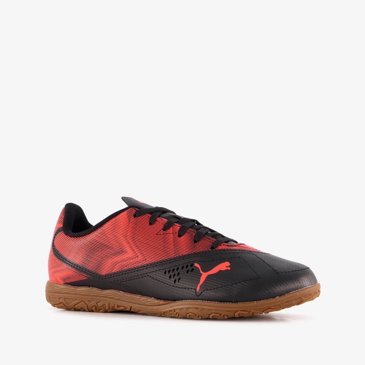 Puma Rapid IT IC kinder zaalschoenen rood zwart - Gymschoenen - Maat 36 - Uitneembare zool
