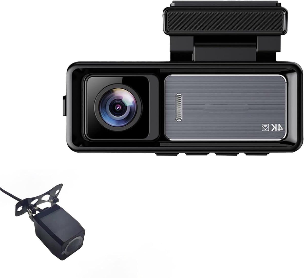 Dashcam Auto - Autocamera Rijcamera - Veilig Rijden - Dubbele Opname - 4K Voor 1080P Achter - Zwart