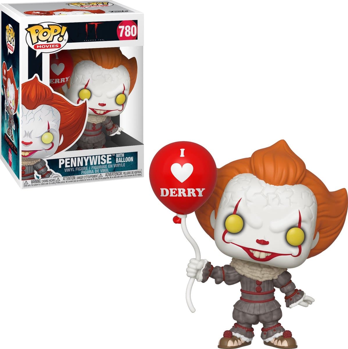 Pop Movies: IT Chapter 2 - Pennywise with Balloon - Funko Pop #780