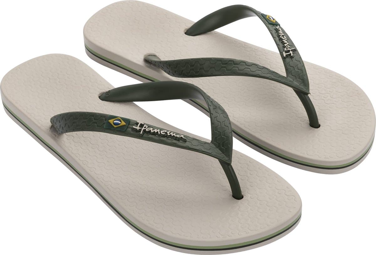 Ipanema Classic Brasil Heren Slippers - Beige/Green
