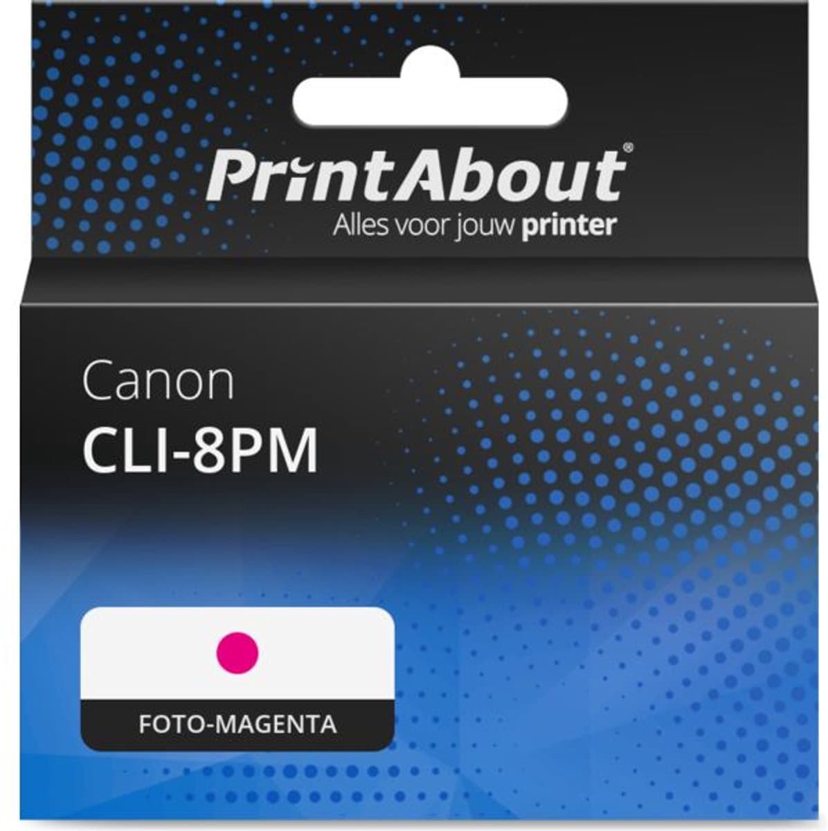 PrintAbout huismerk Inktcartridge CLI-8PM Foto-magenta geschikt voor Canon