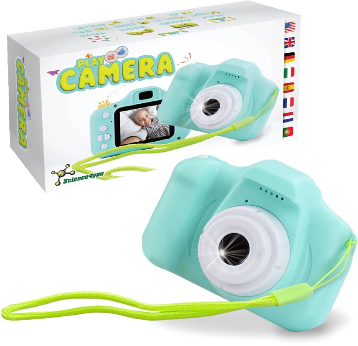Science4you Mini Digitale Camera voor Kinderen – HD Foto & Video – Inclusief 4GB SD-kaart, Spelletjes & USB – Vanaf 6 jaar