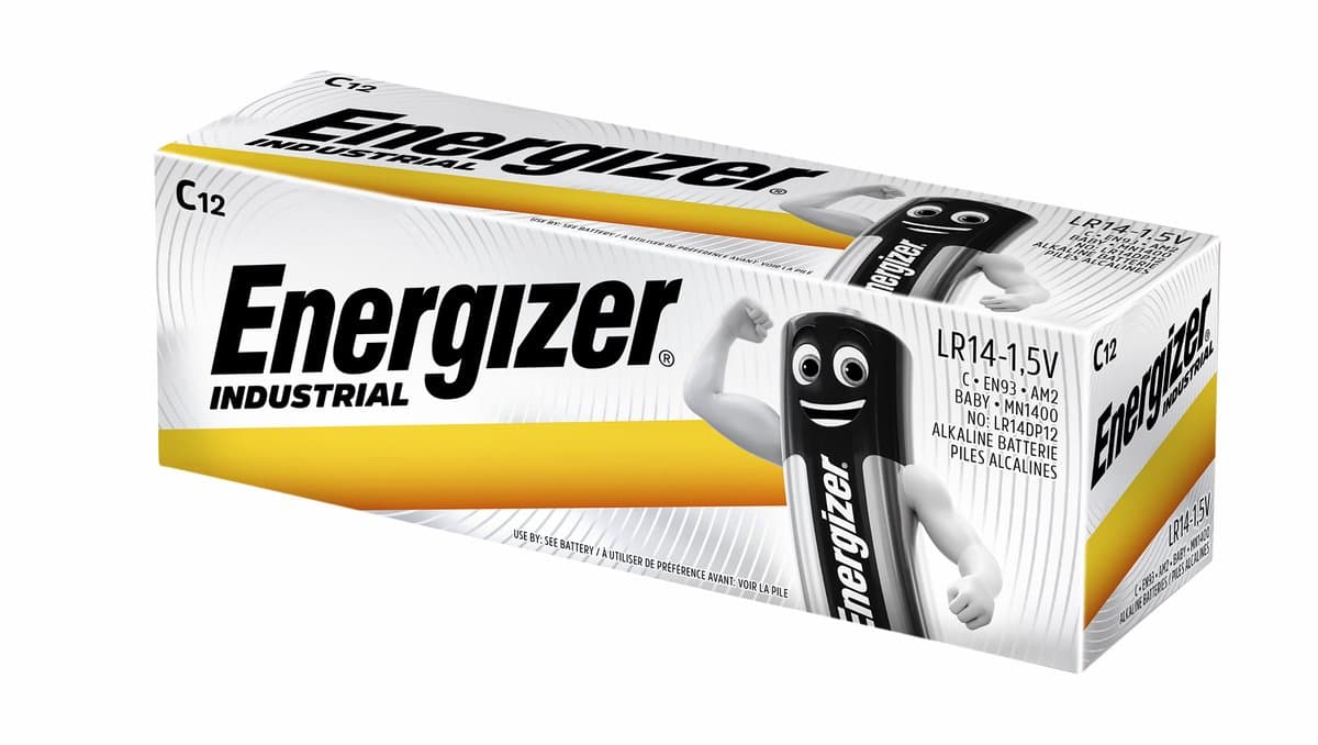 Energizer Industrial - C-cell batterijen - 12 stuks
